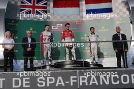 Race 1,  1st position Charles Leclerc (MON) ART Grand Prix, 2nd position Jake Dennis (GBR) Arden International and 3rd position Nyck De Vries (HOL) ART Grand Prix 27.08.2016. GP3 Series, Rd 6, Spa-Francorchamps, Belgium, Saturday.