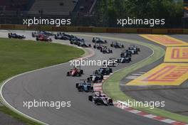 Race 2, Start of the race 15.05.2016. GP3 Series, Rd 1, Barcelona, Spain, Sunday.