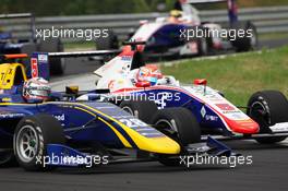 Race 2, Kevin Joerg (SUI) DAMS and Antonio Fuoco (ITA) Trident 24.07.2016. GP3 Series, Rd 4, Budapest, Hungary, Sunday.