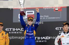 Race 2, Jake Hughes (GBR) DAMS race winner 27.11.2016. GP3 Series, Rd 9, Yas Marina Circuit, Abu Dhabi, UAE, Sunday.