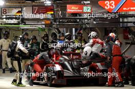 #7 Audi Sport Team Joest Audi R18: Marcel Fassler, Andre Lotterer, Benoit Tréluyer. 15.06.2015. Le Mans 24 Hour, Le Mans, France.