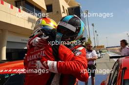 Race 2, Pepe Oriola (ESP) SEAT Leon, Team Craft-Bamboo LUKOIL race winner and 2nd position James Nash (GBR) Seat Leon Team Craft-Bamboo LUKOIL 03.04.2016. TCR International Series, Rd 1, Sakhir, Bahrain, Sunday.