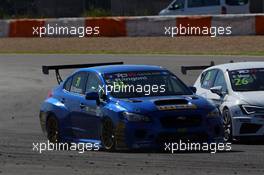 24.04.2016 - Race 2, Luca Rangoni (ITA) Subaru STi TCR, Top Run Motorsport and Francisco Mora (POR) SEAT LeÃ³n Cup Racer, Baporo Motorsport 22-24.04.2016 TCR International Series, Round 2, Estoril, Portugal