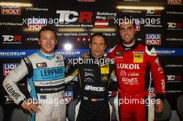 04.06.2016 - Qualifying, Press conference, Jean-Karl Vernay (FRA) Volkswagen Golf Gti TCR, Leopard Racing, Harald Proczyk (AUT) Honda Civic TCR, WestCoast Racing and Pepe Oriola (ESP) SEAT LeÃ³n TCR, Team Craft-Bamboo LUKOIL 04-05.06.2016 TCR International Series, Round 5, Salzburgring, Salzburgr, Austria
