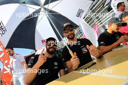 Race 1, Autograph session, Stefano Comini (SUI) Volkswagen Golf GTI TCR, Leopard Racing and Mikhail Grachev (RUS) Volkswagen Golf TCR, WestCoast Racing 02-03.07.2016. TCR International Series, Rd 7, Sochi, Russia.