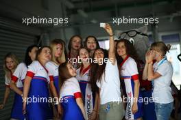 Race 1, Girls in the paddock 02-03.07.2016. TCR International Series, Rd 7, Sochi, Russia.