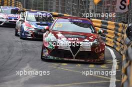 20.11.2016 - Race 1, Andrea Belicchi (ITA) Alfa Romeo Giulietta TCR, Mulsanne Racing. 18-20.11.2016 TCR International Series, Round 11, Macau Guia, Macau