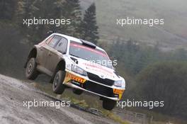 David Bogie (GBR) - Kevin Rae (GBR) Skoda Fabia R5, WEVERS SPORT 27-29.10.2016 FIA World Rally Championship 2016, Rd 13, Wales Rally GB, Great Britain