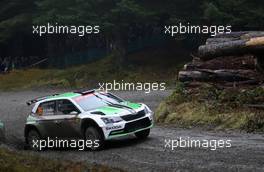 Pontus TIDEMAND - Jonas ANDERSSON, SKODA FABIA R5, SKODA MOTORSPORT II 27-29.10.2016 FIA World Rally Championship 2016, Rd 13, Wales Rally GB, Great Britain