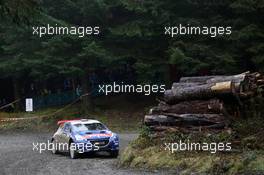 Jose Antonio Suarez Mirand (ESP) - Candido Carerra Estevez (ESP) Peugeot 208 T16, PEUGEOT RALLY ACADEMY 27-29.10.2016 FIA World Rally Championship 2016, Rd 13, Wales Rally GB, Great Britain