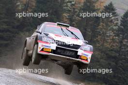 Nicolas Fuchs (PER) - Fernando Mussano (ARG) Skoda Fabia R5 27-29.10.2016 FIA World Rally Championship 2016, Rd 13, Wales Rally GB, Great Britain