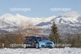 Elfyn Evans, Daniel Barrit (Ford Fiesta R5,  M-Sport World Rally Team) 20-24.01.2016 FIA World Rally Championship 2016, Rd 1, Rally Monte Carlo, Monte Carlo, Monaco