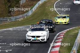 22.-23.04.2017 - 24 Hrs NŸrburgring - Qualifying Races, NŸrburgring, Germany. Ricky Collard, Dirk Adorf, Jšrg Weidinger BMW M4 GT4, Sorg Rennsport. This image is copyright free for editorial use © BMW AG 