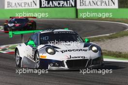 JÃ¼rgen HÃ¤ring (DEU), Alfred Renauer (DEU), Robert Renauer (DEU), Porsche 991 GT3 R, Herberth Motorsport (Pro-Am Cup) 22.04.2017-23.04.2016 Blancpain Sprint Series, Round 2, Monza, Italy