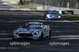 Adam Christodoulou (GBR), Yelmer Buurman (NDL), Luca Stolz (DEU), Mercedes-AMG GT3, Mercedes-AMG Team Black Falcon 22.04.2017-23.04.2016 Blancpain Sprint Series, Round 2, Monza, Italy