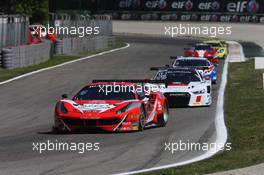 Michael Broniszewski (POL), Andrea Rizzoli (ITA), Matteo Cressoni (ITA), Ferrari 488 GT3, Kessel Racing (Pro-Am Cup) 22.04.2017-23.04.2016 Blancpain Sprint Series, Round 2, Monza, Italy