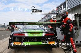Belgian Audi Club Team WRT - Nathanav´l Berthon(FRA),Stv©phane Richelmi(MCO),BenovÆt Treluyer(FRA) - Audi R8 LMS 13-14.05.2017. Blancpain Endurance Series, Rd 4, Silverstone, England.