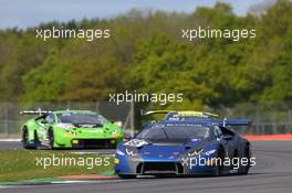 Attempto Racing - Marco Mapelli(ITA), Giovanni Venturini(ITA), Bertrand Baguette(BEL) - Lamborghini Huracan GT3 13-14.05.2017. Blancpain Endurance Series, Rd 4, Silverstone, England.