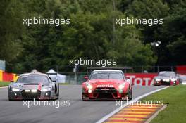 Audi Sport Team WRT - Connor De Phillippi(USA), Christopher Mies(DEU), Frederic Vervisch(BEL) - Audi R8 LMS  Motul Team RJN Nissan - Lucas Ordonez(ESP), Alex Buncombe(GBR), Katsumasa Chiyo(JPN) - Nissan GT-R Nismo GT3 27-30.07.2017. Blancpain Endurance Series, Rd 7, 24 Hours of Spa, Spa Francorchamps, Belgium