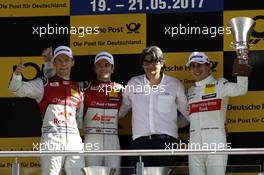 Mattias Ekström (SWE), Jamie Green (GBR), Francesco Nenci, Robert Wickens (CAN)  21.05.2017, DTM Round 2, Lausitzring, Germany, Sunday.