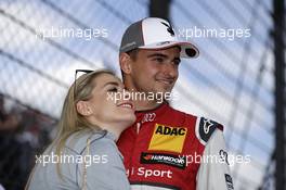 Nico Müller (SUI) and Girlfriend Victoria Paschold 21.05.2017, DTM Round 2, Lausitzring, Germany, Sunday.