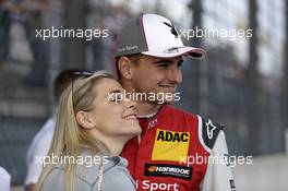 Nico Müller (SUI) and Girlfriend Victoria Paschold 21.05.2017, DTM Round 2, Lausitzring, Germany, Sunday.