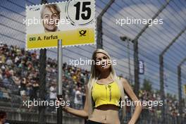 Grid Girl 21.05.2017, DTM Round 2, Lausitzring, Germany, Sunday.