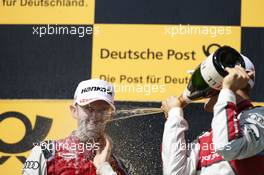 Podium: Rene Rast (GER) Audi Sport Team Rosberg, Audi RS 5 DTM and Mattias Ekstrom (SWE) Audi Sport Team Abt Sportsline, Audi A5 DTM. 18.06.2017, DTM Round 3, Hungaroring, Hungary, Sunday.