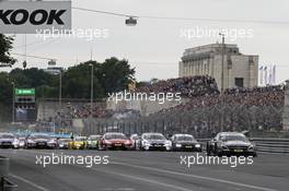 Start Race 2: Robert Wickens (CAN) - Mercedes-AMG C 63 DTM Mercedes-AMG Motorsport Mercedes me 02.07.2017, DTM Round 4, Norisring, Germany, Sunday.