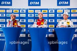 Mike Rockenfeller (GER) Audi Sport Team Phoenix, Audi RS 5 DTM RenŽ Rast (GER) Audi Sport Team Rosberg, Audi RS 5 DTM Marco Wittmann (GER) BMW Team RMG, BMW M4 DTM 22.07.2017, DTM Round 5, Moscow, Russia, Saturday.
