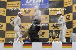 Paul Di Resta (GBR) - Mercedes-AMG C63 DTM Mercedes-AMG Motorsport SILBERPFEIL Energy Robert Wickens (CAN) - Mercedes-AMG C 63 DTM Mercedes-AMG Motorsport Mercedes me Marco Wittmann (GER) - BMW M4 DTM BMW Team RMG 10.09.2017, DTM Round 7, Nürburgring, Germany, Sunday.