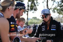 Sergio Perez (MEX) Sahara Force India F1   24.03.2017. Formula 1 World Championship, Rd 1, Australian Grand Prix, Albert Park, Melbourne, Australia, Practice Day.