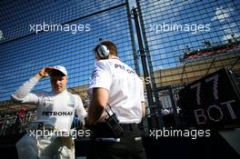 Valtteri Bottas (FIN) Mercedes AMG F1 on the grid. 26.03.2017. Formula 1 World Championship, Rd 1, Australian Grand Prix, Albert Park, Melbourne, Australia, Race Day.