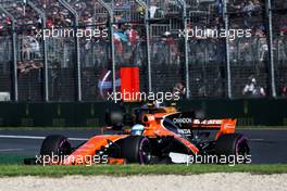 Fernando Alonso (ESP) McLaren MCL32. 26.03.2017. Formula 1 World Championship, Rd 1, Australian Grand Prix, Albert Park, Melbourne, Australia, Race Day.