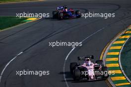 Sergio Perez (MEX) Sahara Force India F1 VJM10. 26.03.2017. Formula 1 World Championship, Rd 1, Australian Grand Prix, Albert Park, Melbourne, Australia, Race Day.