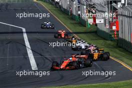 Fernando Alonso (ESP) McLaren MCL32. 26.03.2017. Formula 1 World Championship, Rd 1, Australian Grand Prix, Albert Park, Melbourne, Australia, Race Day.