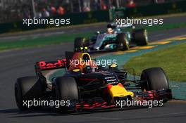 Max Verstappen (NLD) Red Bull Racing RB13. 26.03.2017. Formula 1 World Championship, Rd 1, Australian Grand Prix, Albert Park, Melbourne, Australia, Race Day.