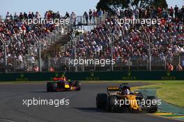 Nico Hulkenberg (GER) Renault Sport F1 Team RS17. 26.03.2017. Formula 1 World Championship, Rd 1, Australian Grand Prix, Albert Park, Melbourne, Australia, Race Day.