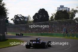 Carlos Sainz Jr (ESP) Scuderia Toro Rosso STR12. 26.03.2017. Formula 1 World Championship, Rd 1, Australian Grand Prix, Albert Park, Melbourne, Australia, Race Day.