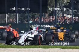 Lance Stroll (CDN) Williams FW40. 26.03.2017. Formula 1 World Championship, Rd 1, Australian Grand Prix, Albert Park, Melbourne, Australia, Race Day.