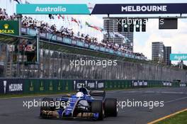 Antonio Giovinazzi (ITA) Sauber C36. 25.03.2017. Formula 1 World Championship, Rd 1, Australian Grand Prix, Albert Park, Melbourne, Australia, Qualifying Day.