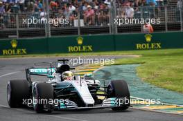 Lewis Hamilton (GBR) Mercedes AMG F1 W08. 25.03.2017. Formula 1 World Championship, Rd 1, Australian Grand Prix, Albert Park, Melbourne, Australia, Qualifying Day.
