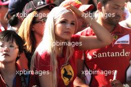 A Ferrari fan. 23.03.2017. Formula 1 World Championship, Rd 1, Australian Grand Prix, Albert Park, Melbourne, Australia, Preparation Day.