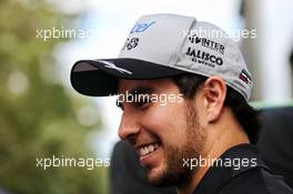 Sergio Perez (MEX) Sahara Force India F1. 23.03.2017. Formula 1 World Championship, Rd 1, Australian Grand Prix, Albert Park, Melbourne, Australia, Preparation Day.