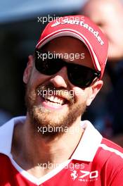 Sebastian Vettel (GER) Ferrari. 23.03.2017. Formula 1 World Championship, Rd 1, Australian Grand Prix, Albert Park, Melbourne, Australia, Preparation Day.