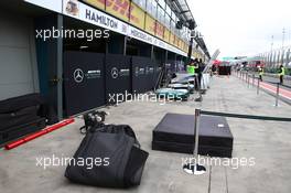 Mercedes Garage. 22.03.2017. Formula 1 World Championship, Rd 1, Australian Grand Prix, Albert Park, Melbourne, Australia, Preparation Day.