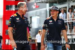 (L to R): Jonathan Wheatley (GBR) Red Bull Racing Team Manager with Max Verstappen (NLD) Red Bull Racing. 07.07.2017. Formula 1 World Championship, Rd 9, Austrian Grand Prix, Spielberg, Austria, Practice Day.