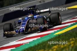 Pascal Wehrlein (GER) Sauber C36. 07.07.2017. Formula 1 World Championship, Rd 9, Austrian Grand Prix, Spielberg, Austria, Practice Day.