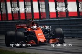 Stoffel Vandoorne (BEL) McLaren MCL32. 07.07.2017. Formula 1 World Championship, Rd 9, Austrian Grand Prix, Spielberg, Austria, Practice Day.