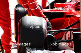 Kimi Raikkonen (FIN) Ferrari SF70H with a flat spot on his front Pirelli tyre. 07.07.2017. Formula 1 World Championship, Rd 9, Austrian Grand Prix, Spielberg, Austria, Practice Day.